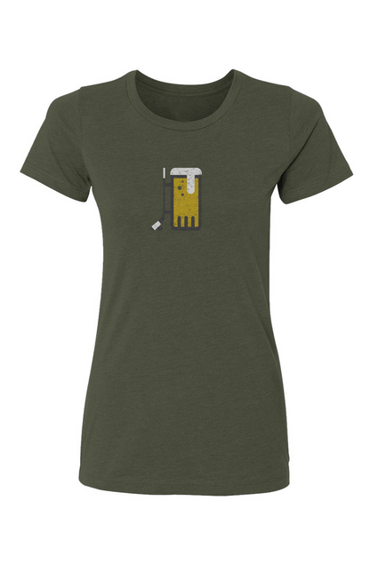 Barn Babe Bar Down Tee Military Green | Barn Garb Hockey Threads
