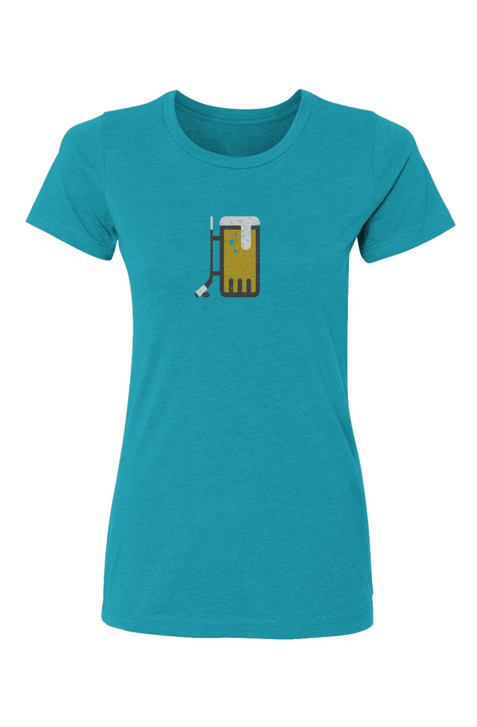 Barn Babe Bar Down Tee Turquoise | Barn Garb Hockey Threads