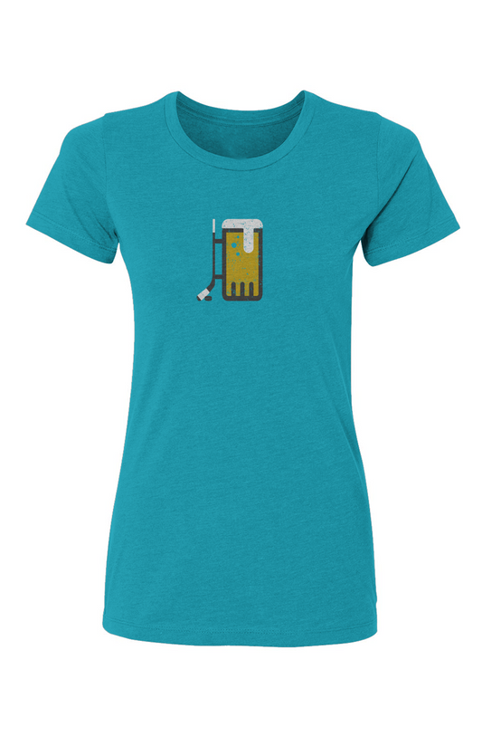 Barn Babe Bar Down Tee Turquoise | Barn Garb Hockey Threads