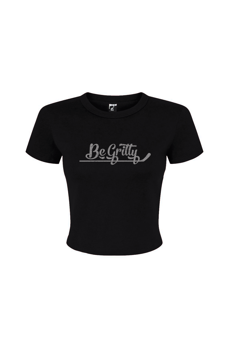 Barn Babe Be Gritty Baby Tee Black | Barn Garb Hockey Threads