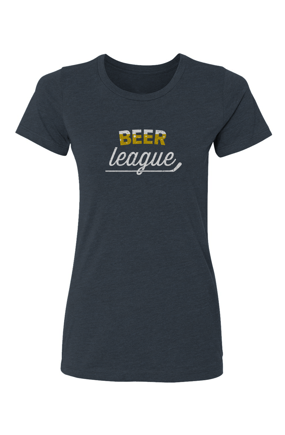 Barn Babe Beer League Tee Navy Blue | Barn Garb Hockey Threads