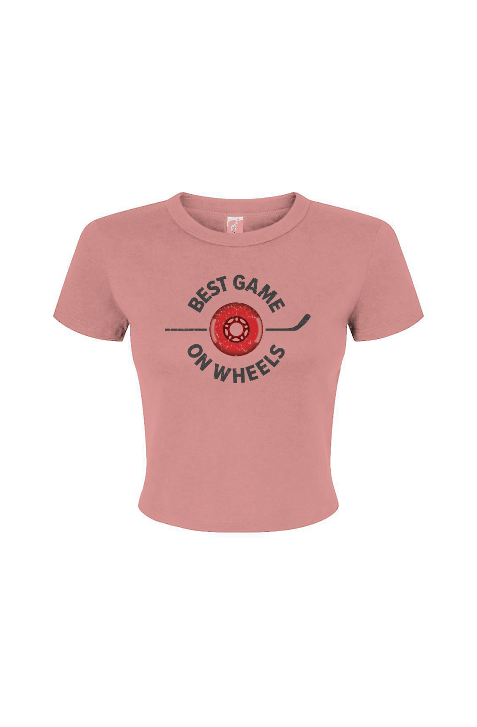 Barn Babe Best Game on Wheels Baby Tee Pink | Barn Garb Hockey Threads