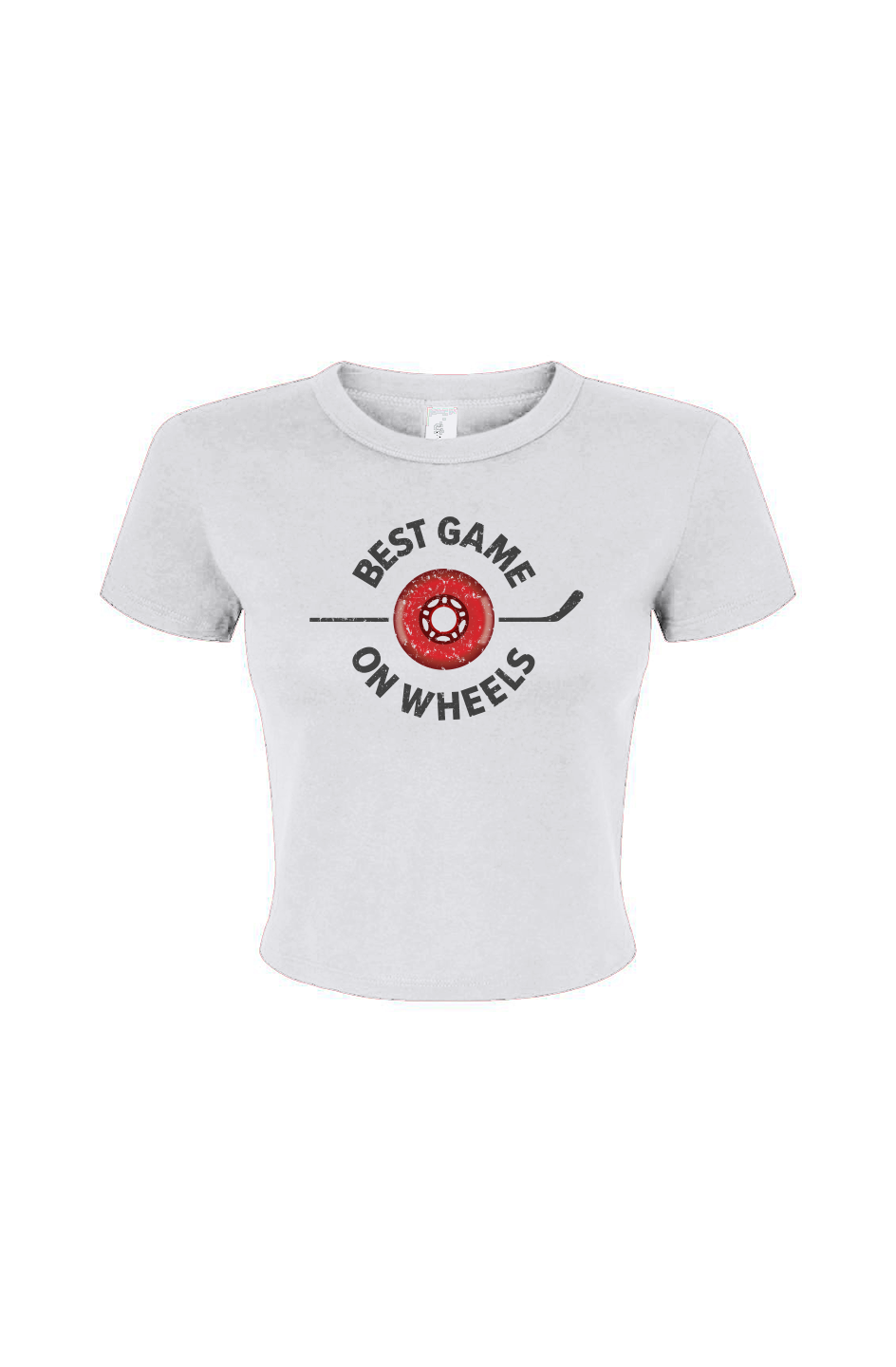 Barn Babe Best Game on Wheels Baby Tee White | Barn Garb Hockey Threads
