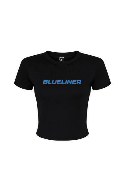 Barn Babe Blueliner Baby Tee Black | Barn Garb Hockey Threads