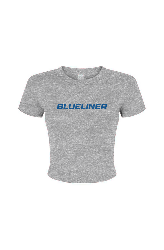 Barn Babe Blueliner Baby Tee Grey | Barn Garb Hockey Threads