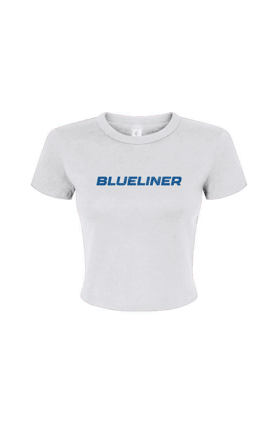 Barn Babe Blueliner Baby Tee White | Barn Garb Hockey Threads