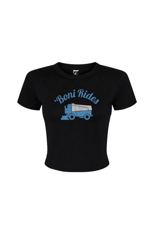 Barn Babe Boni' Rides Baby Tee Black | Barn Garb Hockey Threads