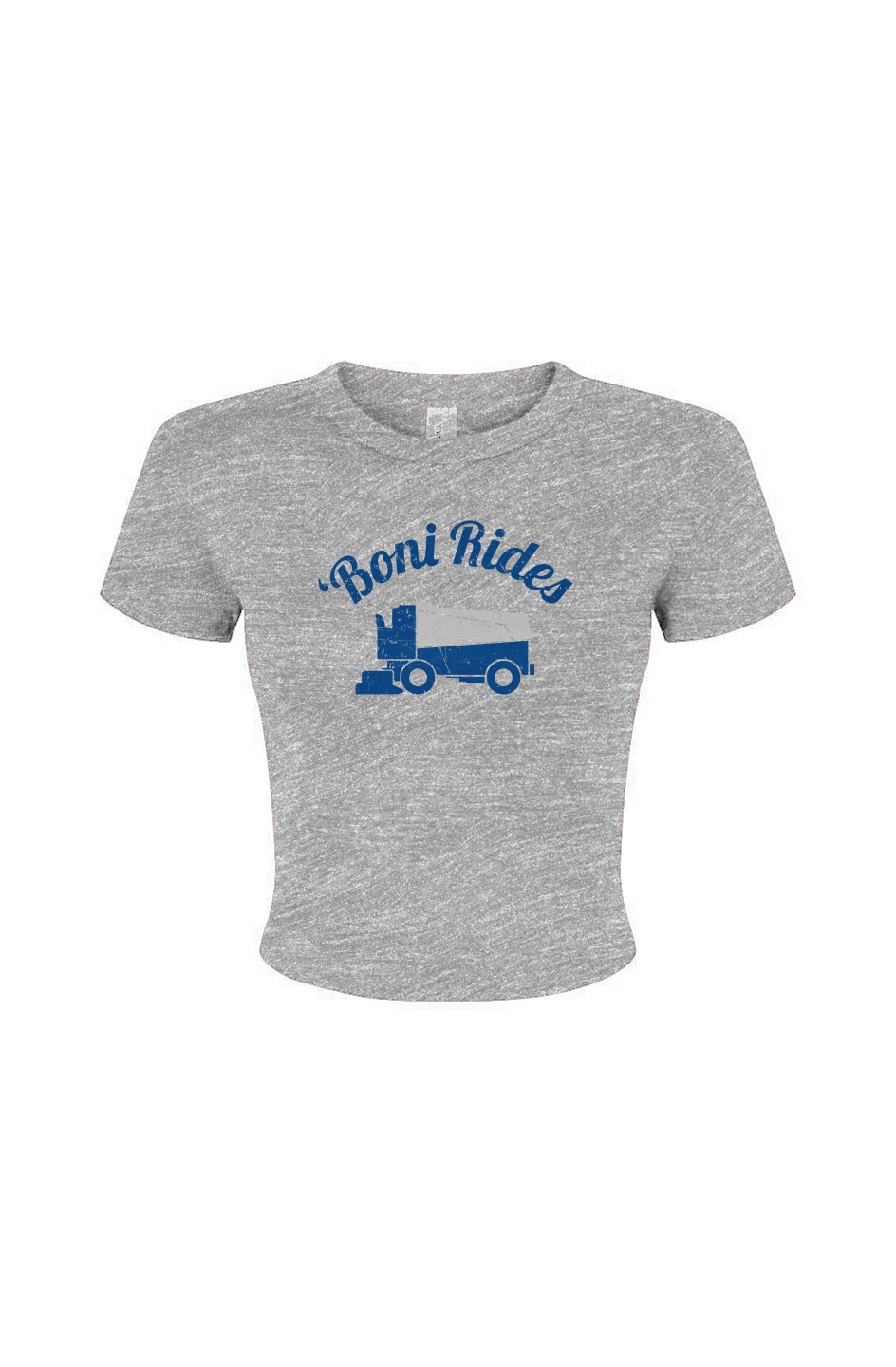 Barn Babe Boni' Rides Baby Tee Grey | Barn Garb Hockey Threads