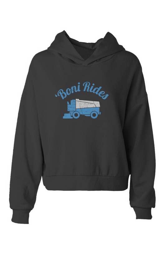 Barn Babe Boni' Rides Hip-Height Hoodie Black | Barn Garb Hockey Threads