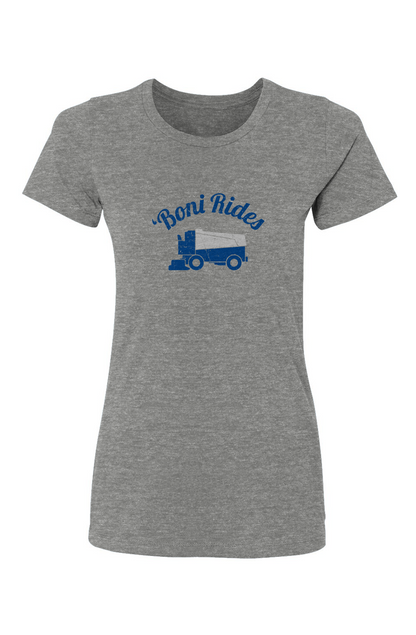 Barn Babe Boni' Rides Tee Grey | Barn Garb Hockey Threads