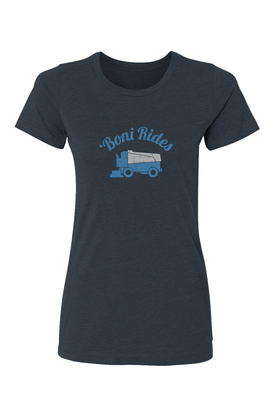 Barn Babe Boni' Rides Tee Navy Blue | Barn Garb Hockey Threads