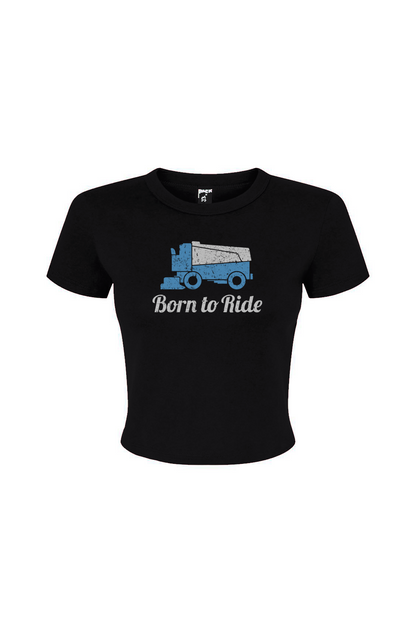 Barn Babe Born to Ride Baby Tee Black | Barn Garb Hockey Threads