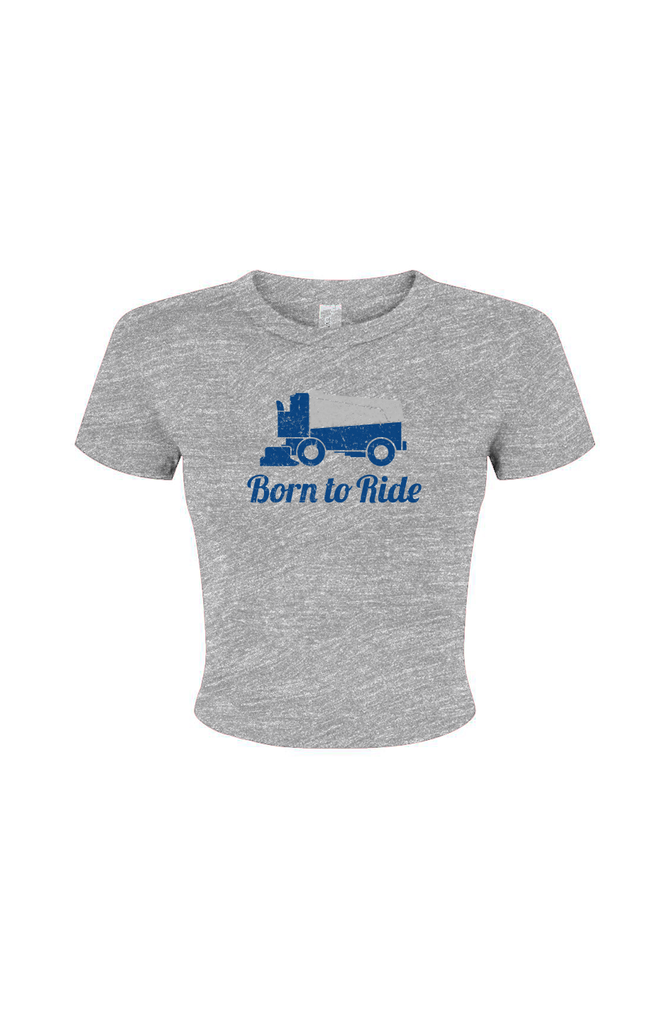 Barn Babe Born to Ride Baby Tee Grey | Barn Garb Hockey Threads