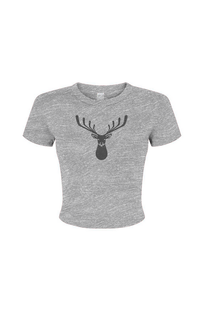 Barn Babe Buckshot Baby Tee Grey | Barn Garb Hockey Threads