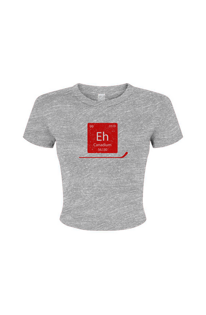 Barn Babe Canadium Baby Tee Grey | Barn Garb Hockey Threads