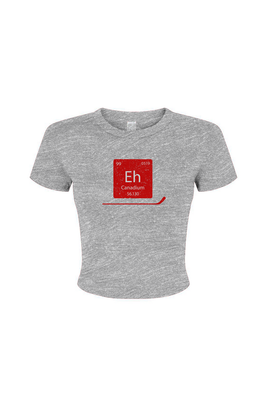 Barn Babe Canadium Baby Tee Grey | Barn Garb Hockey Threads