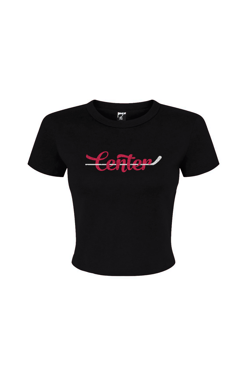 Barn Babe Center Baby Tee Black | Barn Garb Hockey Threads