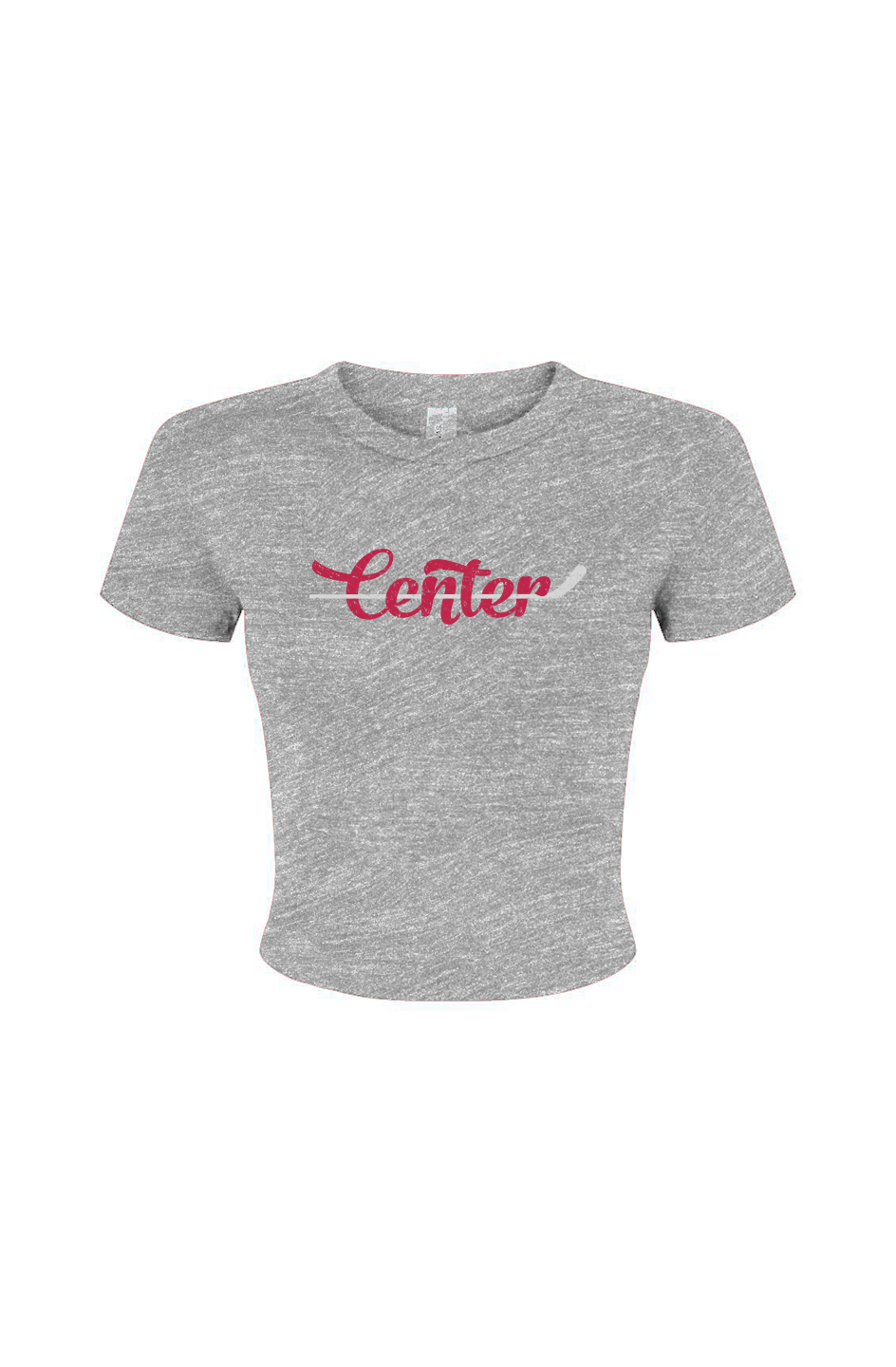 Barn Babe Center Baby Tee Grey | Barn Garb Hockey Threads