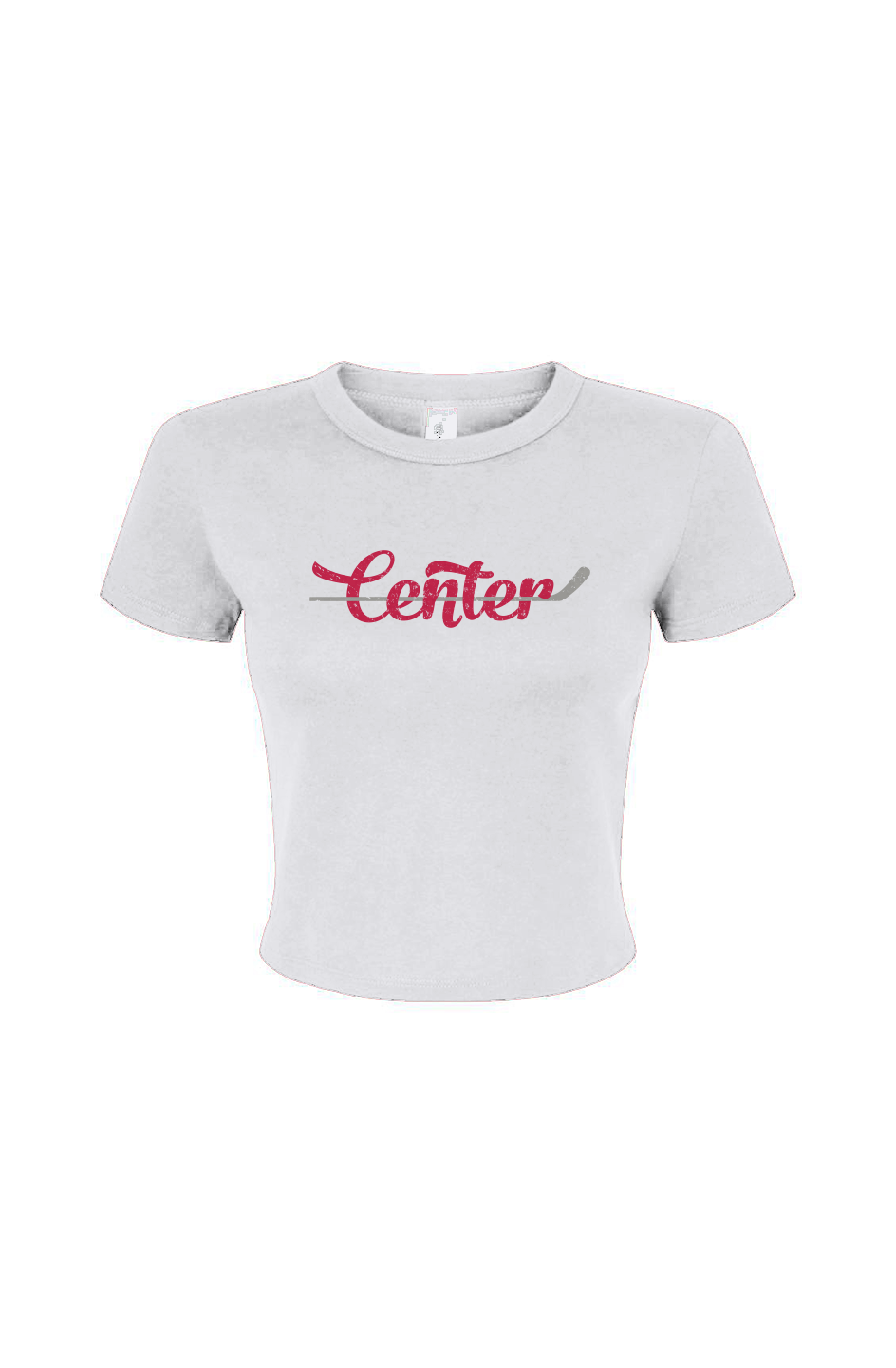 Barn Babe Center Baby Tee White | Barn Garb Hockey Threads