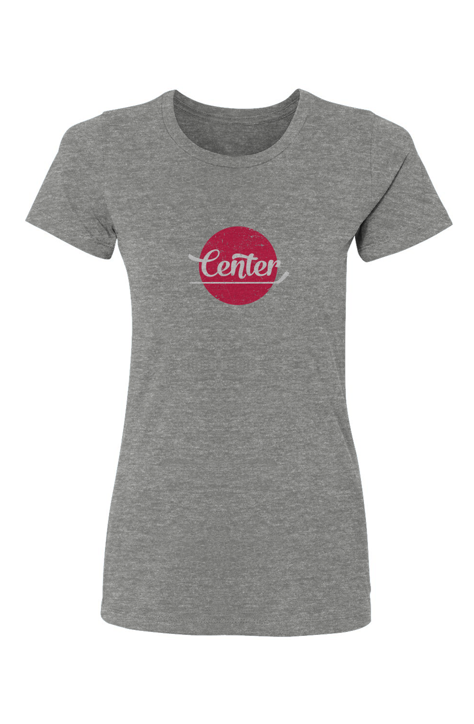 Barn Babe Center Dot Tee Grey | Barn Garb Hockey Threads