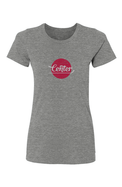 Barn Babe Center Dot Tee Grey | Barn Garb Hockey Threads