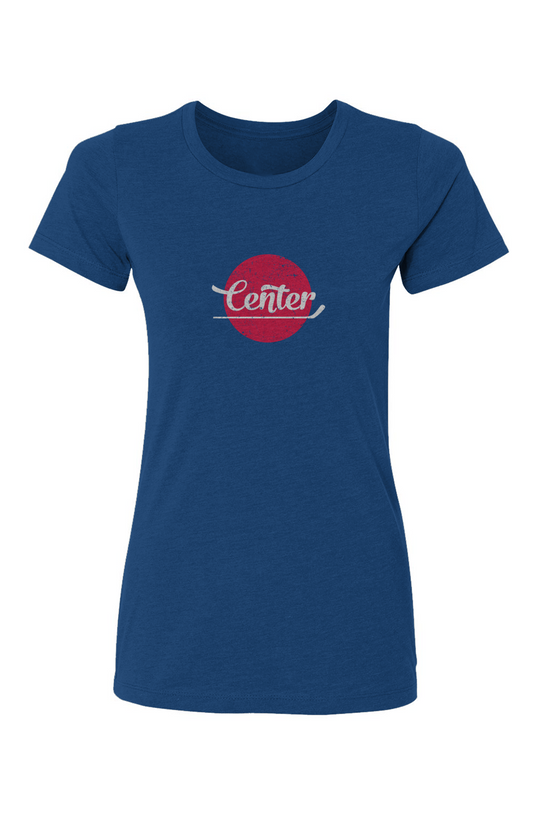 Barn Babe Center Dot Tee Royal Blue | Barn Garb Hockey Threads