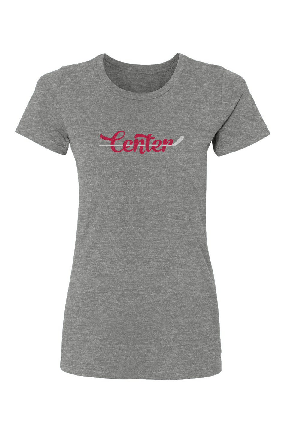 Barn Babe Center Tee Grey | Barn Garb Hockey Threads