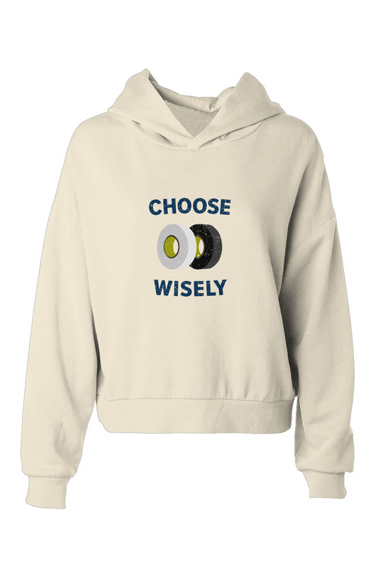 Barn Babe Choose Wisely Hip-Height Hoodie Bone | Barn Garb Hockey Threads