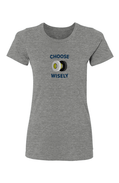 Barn Babe Choose Wisely Tee Grey | Barn Garb Hockey Threads