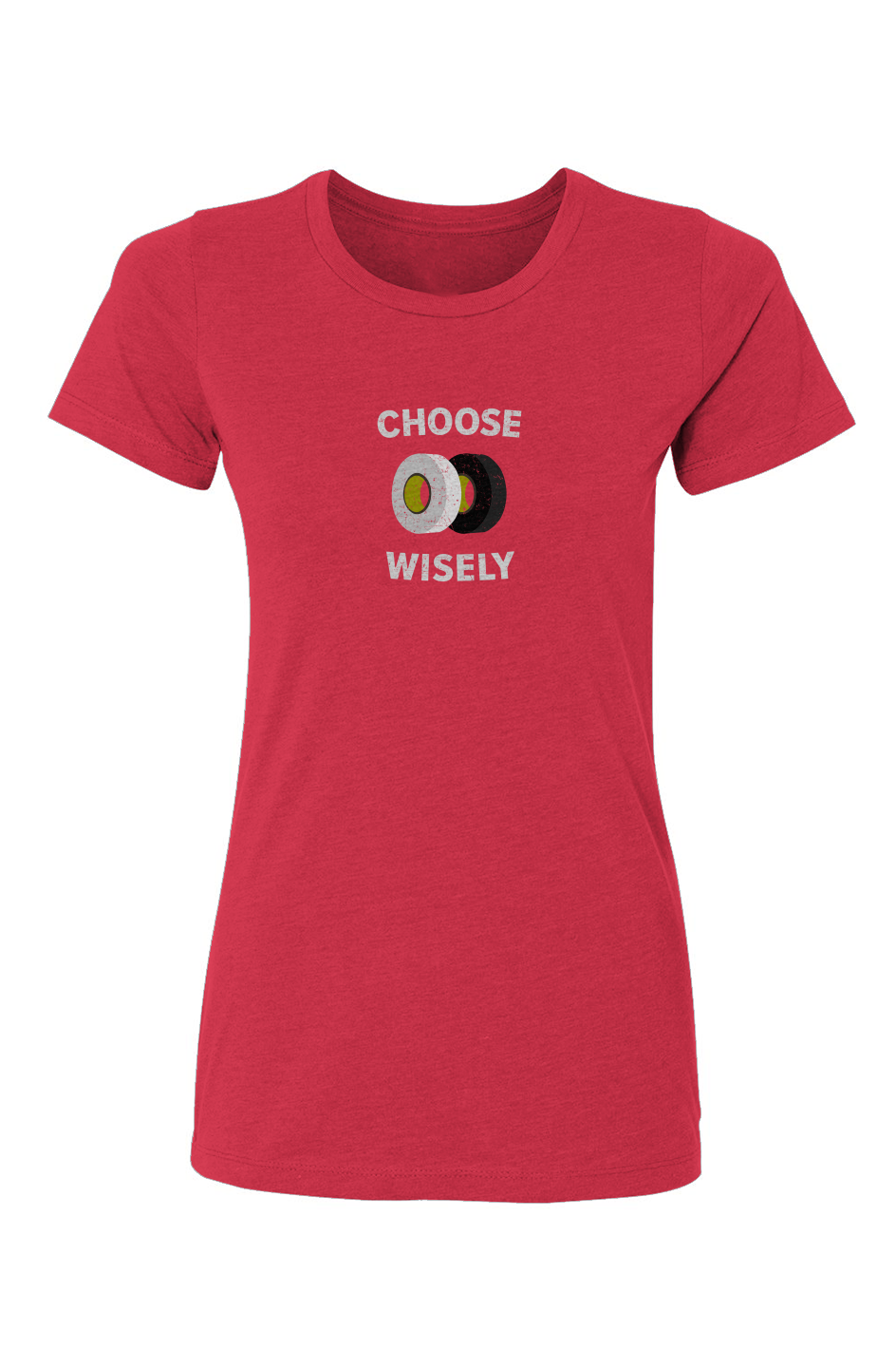 Barn Babe Choose Wisely Tee Red | Barn Garb Hockey Threads