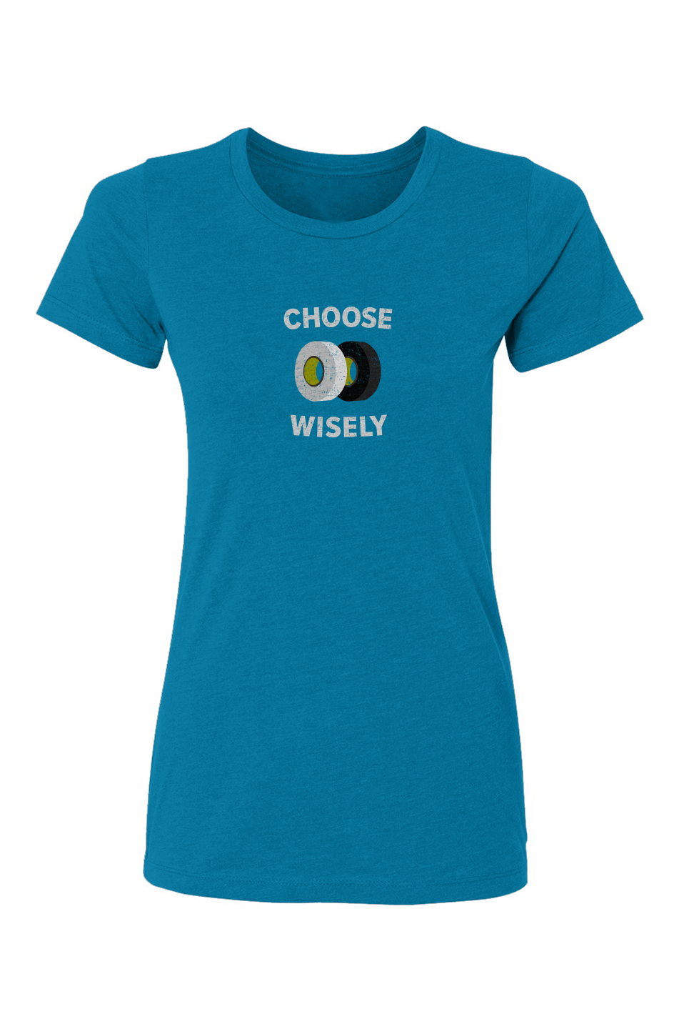 Barn Babe Choose Wisely Tee Turquoise | Barn Garb Hockey Threads
