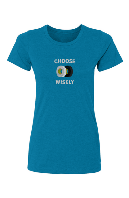 Barn Babe Choose Wisely Tee Turquoise | Barn Garb Hockey Threads