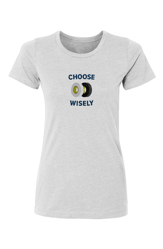 Barn Babe Choose Wisely Tee White | Barn Garb Hockey Threads
