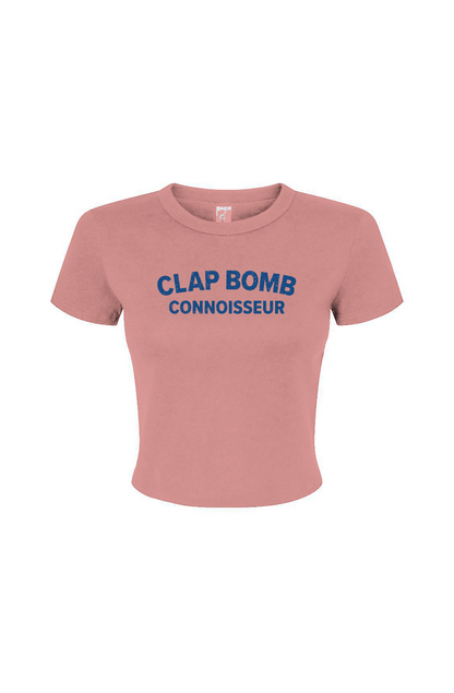 Barn Babe Clab Bomb Connoisseur Baby Tee Pink | Barn Garb Hockey Threads