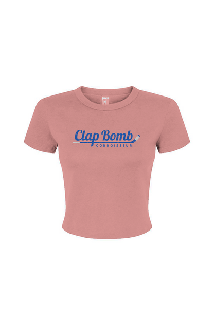 Barn Babe Clap Bomb Connoisseur Stick Baby Tee Pink | Barn Garb Hockey Threads