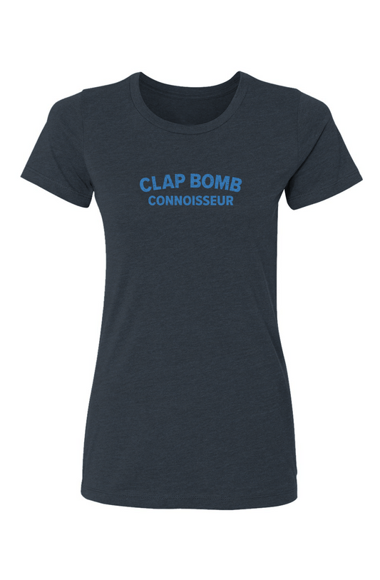 Barn Babe Clap Bomb Connoisseur Tee Navy Blue | Barn Garb Hockey Threads