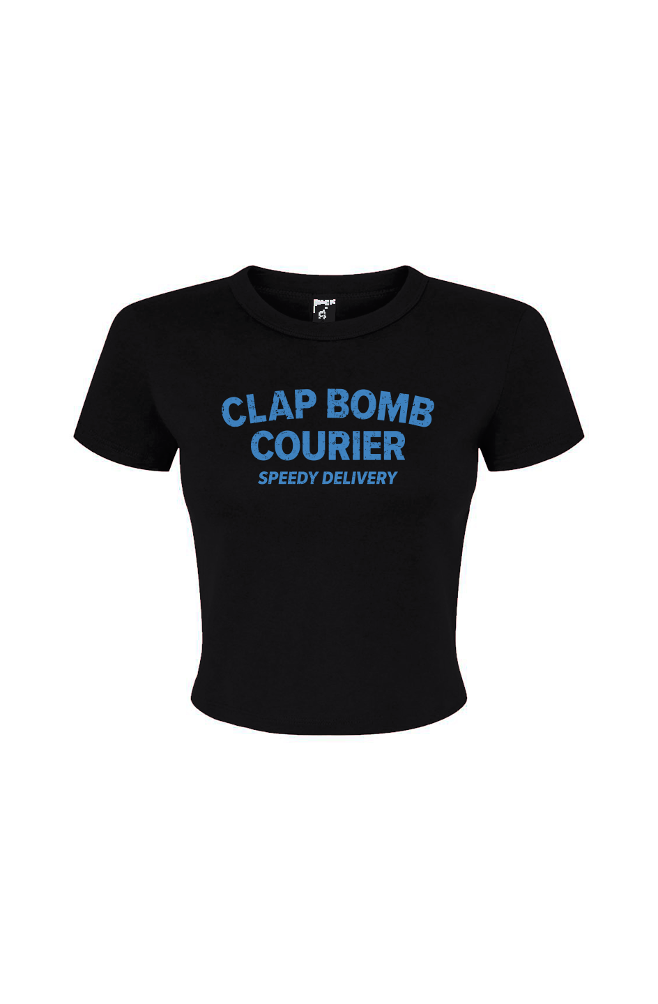 Barn Babe Clap Bomb Courier Baby Tee Black | Barn Garb Hockey Threads