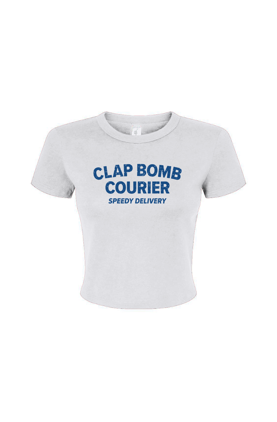 Barn Babe Clap Bomb Courier Baby Tee White | Barn Garb Hockey Threads