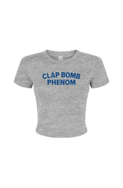 Barn Babe Clap Bomb Phenom Baby Tee Grey | Barn Garb Hockey Threads