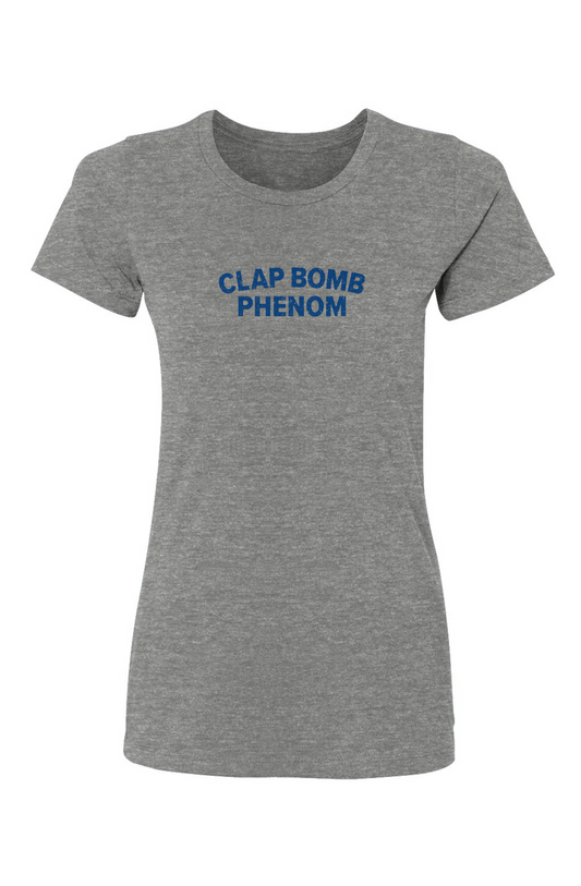 Barn Babe Clap Bomb Phenom Tee Grey | Barn Garb Hockey Threads