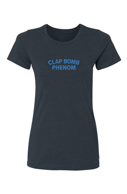 Barn Babe Clap Bomb Phenom Tee Navy Blue | Barn Garb Hockey Threads