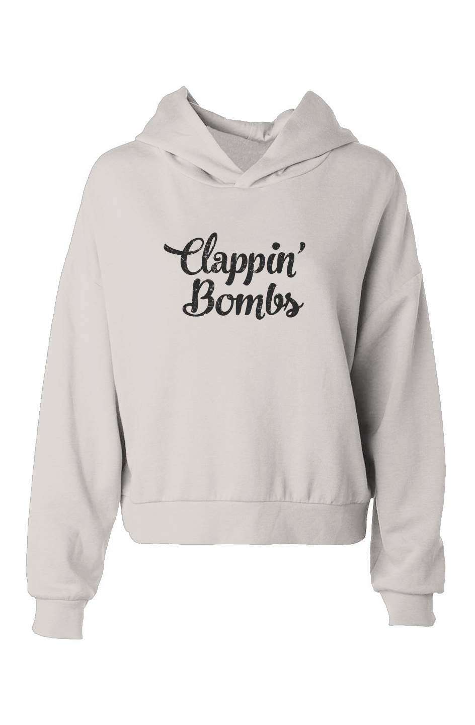 Barn Babe Clappin' Bombs Hip-Height Hoodie Bone | Barn Garb Hockey Threads