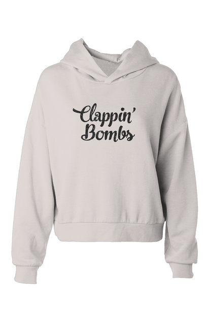 Barn Babe Clappin' Bombs Hip-Height Hoodie Bone | Barn Garb Hockey Threads