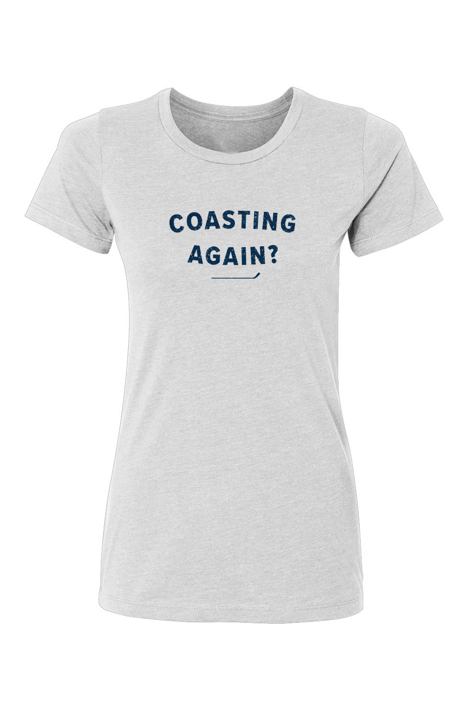 Barn Babe Coasting Again? Tee White | Barn Garb Hockey Threads
