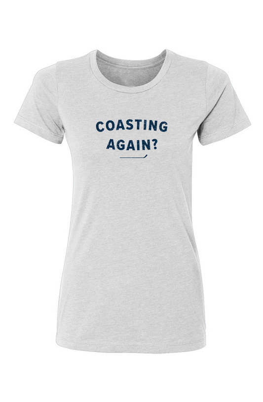 Barn Babe Coasting Again? Tee White | Barn Garb Hockey Threads
