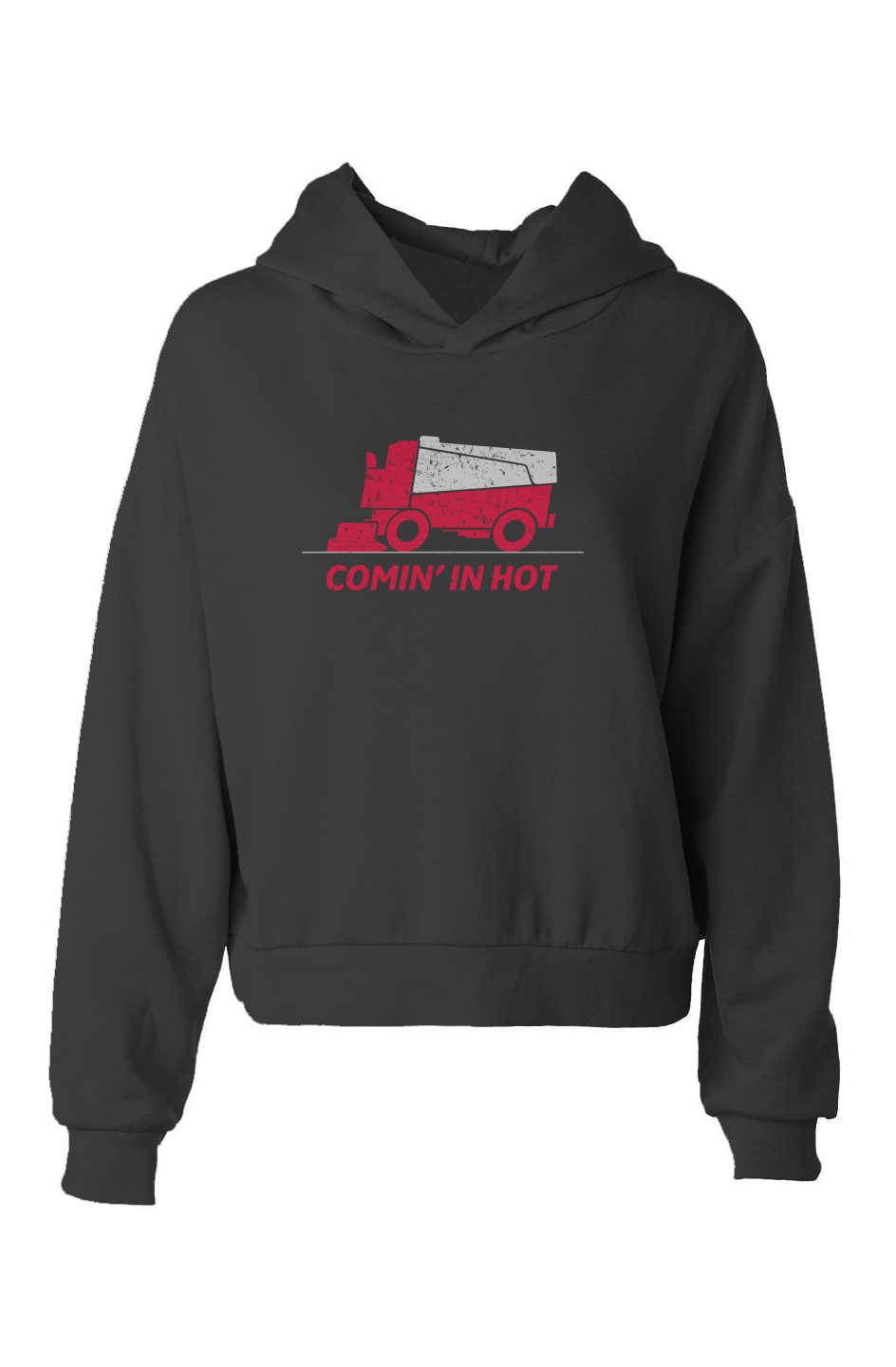 Barn Babe Comin' in Hot Hip-Height Hoodie Black | Barn Garb Hockey Threads