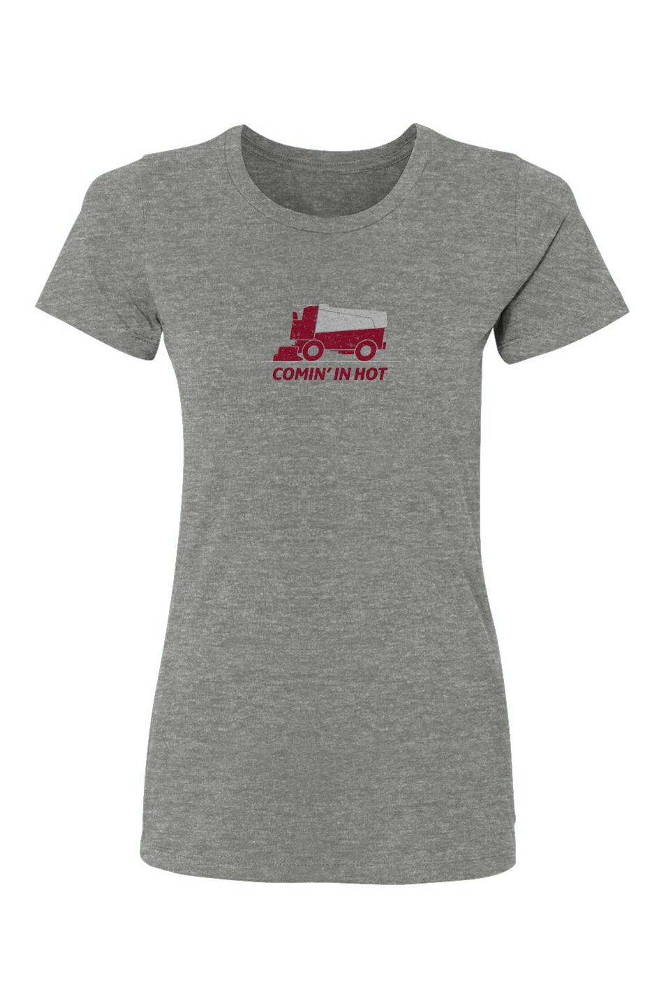 Barn Babe Comin' in Hot Tee Grey | Barn Garb Hockey Threads