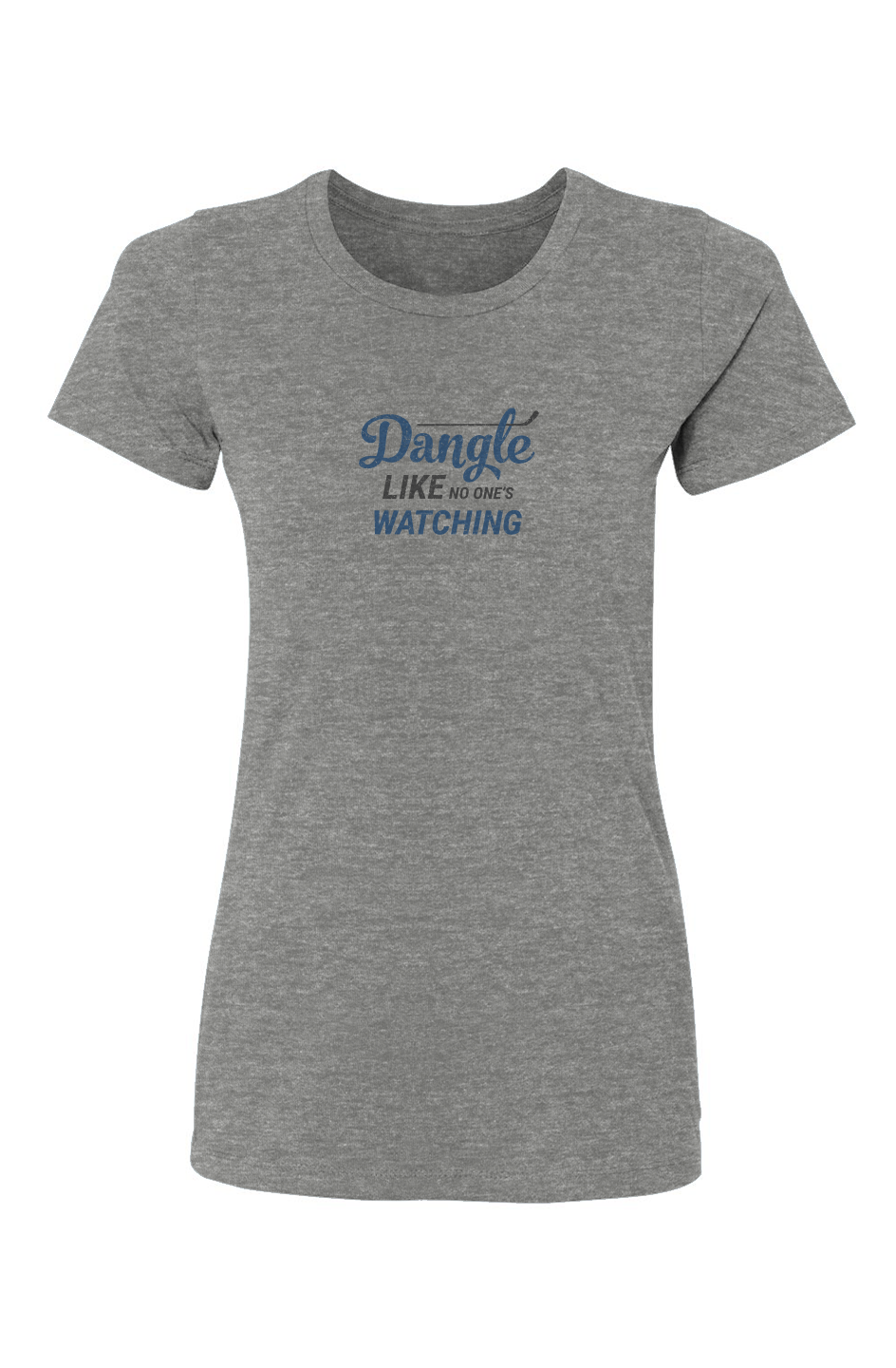 Barn Babe Dangle Like No One's Watching Tee Grey | Barn Garb Hockey Threads
