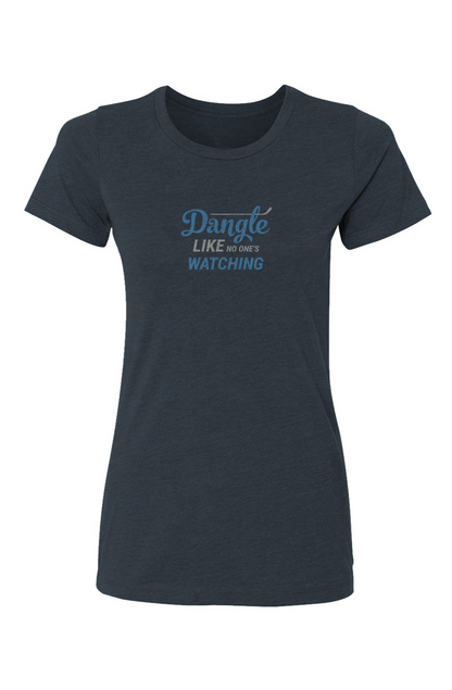 Barn Babe Dangle Like No One's Watching Tee Navy Blue | Barn Garb Hockey Threads