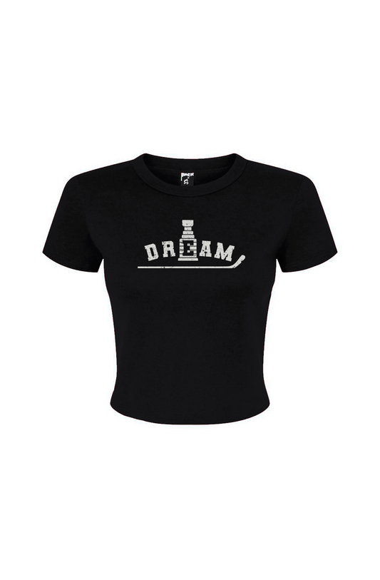 Barn Babe Dream Baby Tee Black | Barn Garb Hockey Threads